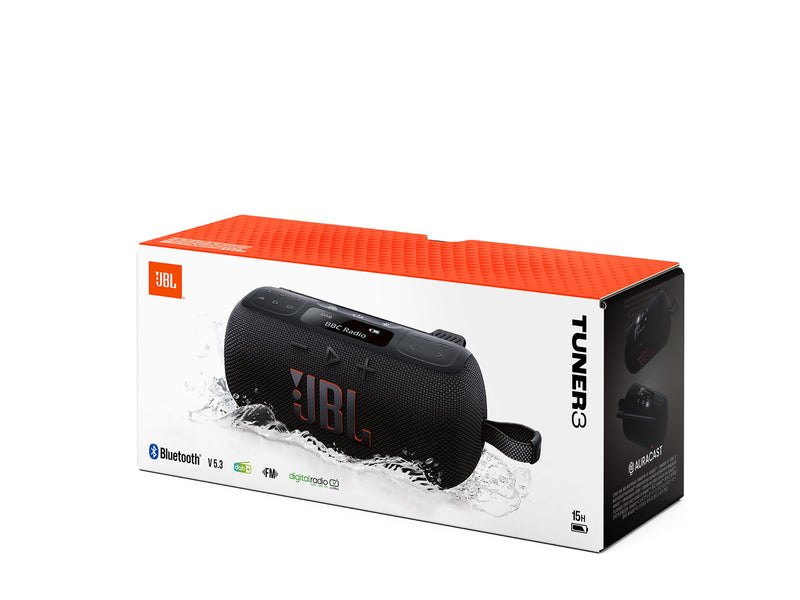 JBL Tragbarer Lautsprecher – Bluetooth, DAB-Radio, wasserfest