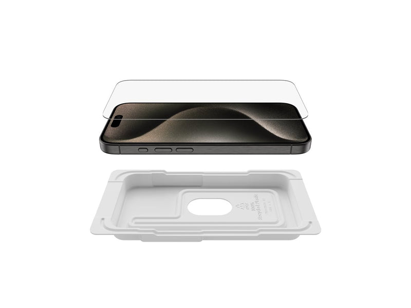 Belkin Bildschirmschutz für iPhone 15 Pro – Glas, kratzfest