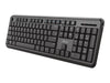 Trust Ody Kabellose Tastatur – Spritzwasserschutz, USB-Empfänger