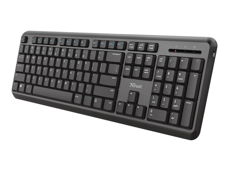 Trust Ody Kabellose Tastatur – Spritzwasserschutz, USB-Empfänger