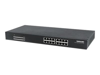 INTELLINET Gigabit Ethernet Switch – 16 Ports, PoE+