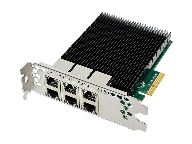 Inline 6-fach Netzwerkkarte – 6x Gigabit-Anschlüsse, PCIe x4