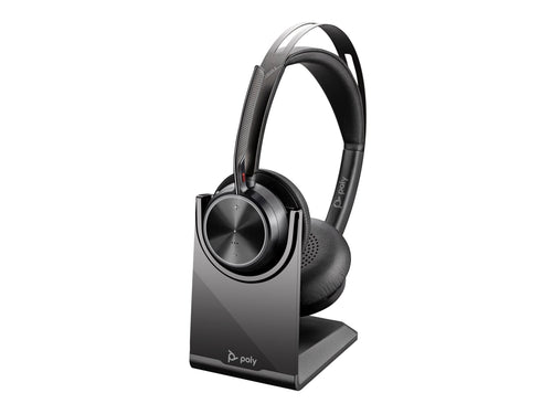 HP Poly Voyager Focus 2 – Kabelloses USB-C-Headset mit Ladestation
