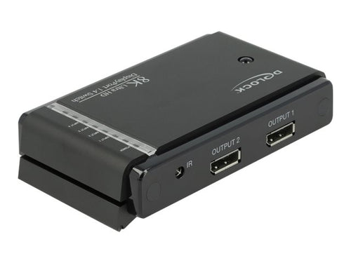 Delock DisplayPort Switch – 8K Unterstützung, 2 PCs auf 2 Monitore