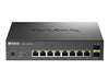 D-Link Netzwerk-Switch – 10 Anschlüsse, PoE++ Unterstützung