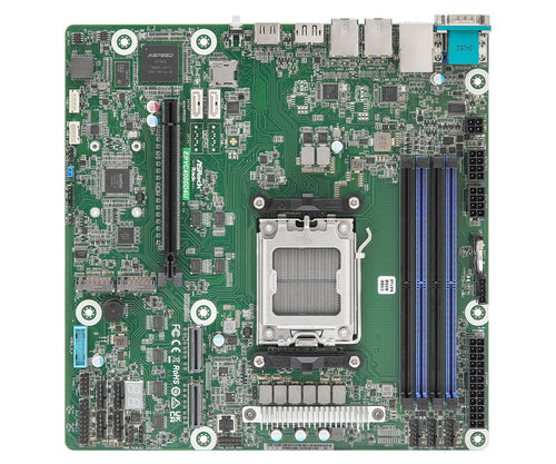 ASROCK Micro-ATX Motherboard – AMD EPYC, 2x Gigabit LAN