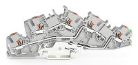 WAGO Installationsklemme – Einfaches Verbinden, 4 mm², Grau