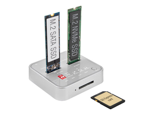 Delock Dockingstation – M.2 SSDs und SD Express für USB-Geräte