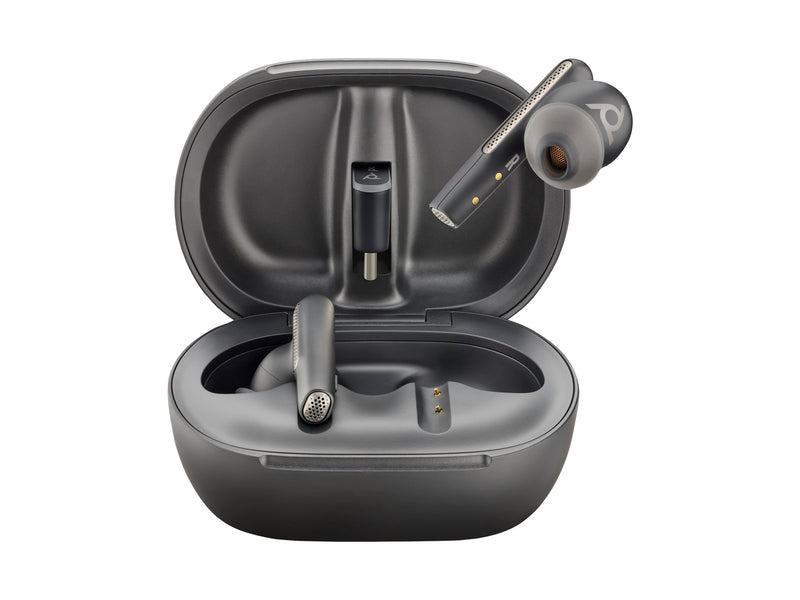 HP Poly Voyager Earbuds – Kabellos, mit Touchscreen-Ladekoffer