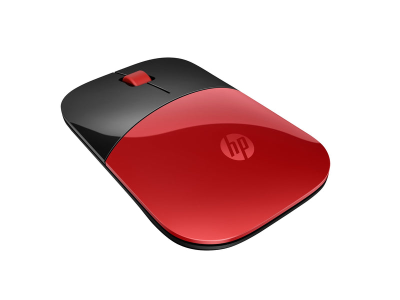 HP Kabellose Maus – Blaue LED, USB-Empfänger, Rot