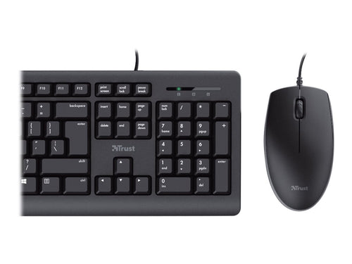 Trust TKM-250 Tastatur-Maus-Set – USB, spritzwassergeschützt