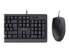 Trust TKM-250 Tastatur-Maus-Set – USB, spritzwassergeschützt
