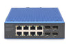 Digitus Netzwerk-Switch – 8 PoE+ Anschlüsse, robust für extreme Bedingungen