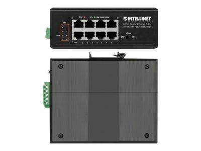 Intellinet 8-Port Gigabit Switch – PoE+ für einfache Netzwerkverbindungen