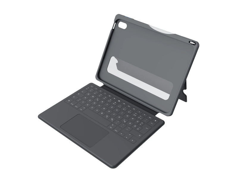 DEQSTER Rugged Keyboard für iPad – Spritzwasserschutz, Trackpad