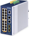 PLANET TECHNOLOGY Netzwerk-Switch – 16 Ports, PoE-fähig
