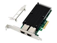 Microconnect Netzwerkkarte – Dual RJ45, 10 GbE Geschwindigkeit