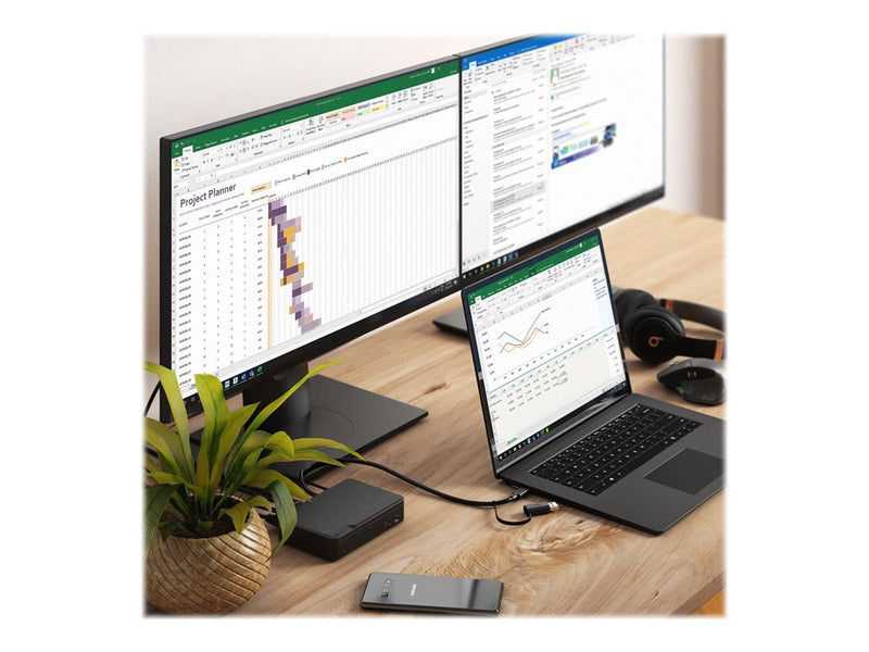 ALOGIC Docking Station – 2 Monitore, USB-C & USB-A, 85W Leistung