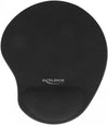 DELOCK Ergonomisches Mauspad – Mit Gel-Handballenauflage, Schwarz