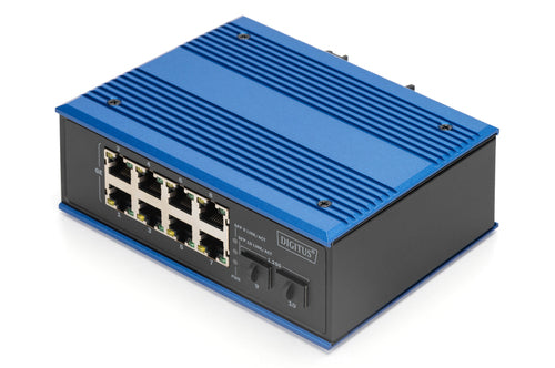 Digitus 8-Port Netzwerk-Switch – Gigabit Ethernet, robust & zuverlässig