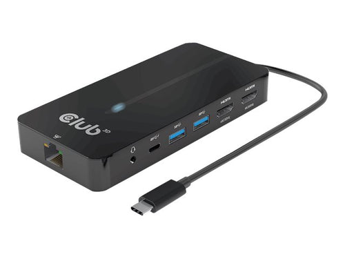 Club3D USB-C 7-in-1 Hub – 2 HDMI, 2 USB, Netzwerkanschluss