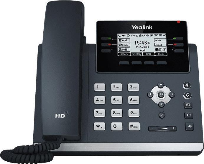 Yealink VoIP-Telefon – HD Voice, 6 Leitungen