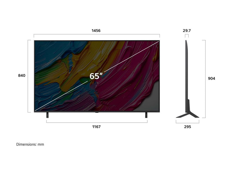 LG 65" Smart-TV – QNED-Technologie, 4K-Auflösung