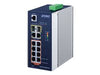 PLANET Industrial Switch – 8 PoE+ Ports, Wandmontage möglich