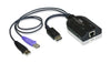 ATEN USB-DisplayPort Adapter – Verbinden über Cat5e/6 Kabel