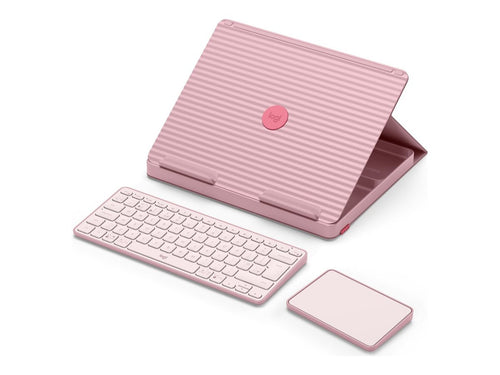 Logitech Casa Pop-Up Desk – Kabelloses Set mit Tastatur und Touchpad
