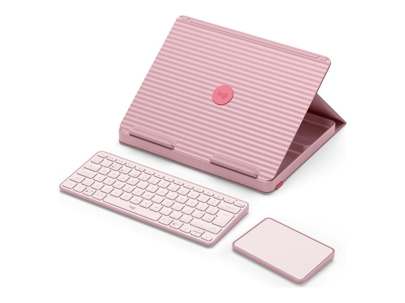 Logitech Casa Pop-Up Desk – Kabelloses Set mit Tastatur und Touchpad