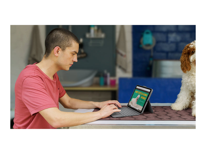 Logitech Combo Touch – Tastaturhülle mit Trackpad für iPad 10. Gen