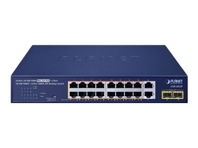 PLANET Switch – 16 PoE+ Ports für einfache Netzwerke