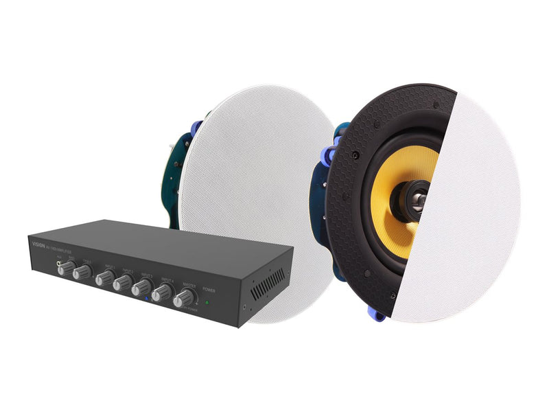 VISION Audio-Mixer-Verstärker – 4-Kanal, Bluetooth-fähig