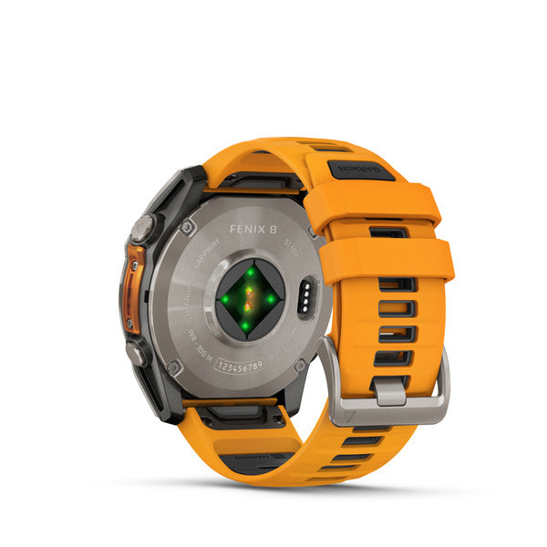 Garmin Fenix 8 Smartwatch – AMOLED-Display, robustes Titan-Gehäuse