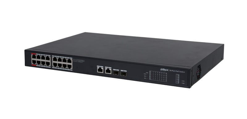 Dahua Netzwerk-Switch – 16 PoE-Ports, Gigabit Ethernet