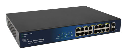 Allnet Netzwerk-Switch – 18 Ports, Power over Ethernet