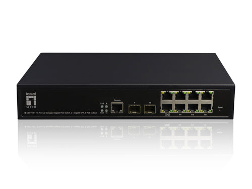 LevelOne 10-Port Switch – PoE+ für schnelle Netzwerke