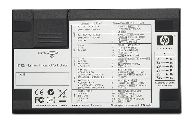 HP 12C Finanz-Taschenrechner – Vielseitig mit 130 Funktionen