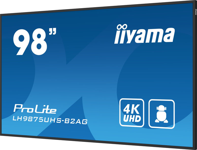 Iiyama 98" Digital Signage Display – 4K UHD, integrierter Mediaplayer