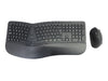 CONCEPTRONIC Kabelloses Tastatur-Maus-Set – Ergonomisch, Spanisches Layout