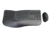CONCEPTRONIC Kabelloses Tastatur-Maus-Set – Ergonomisch, deutsches Layout