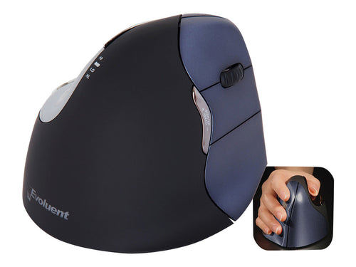 EVOLUENT Vertikale Maus – Ergonomisch, Kabellos für Rechtshänder