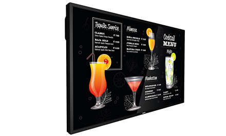 Philips 50" Digital-Signage-Display – UHD, für 24/7 Betrieb