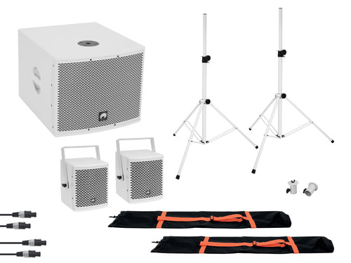 Omnitronic Lautsprecher-Set – 800 W, Bluetooth & Subwoofer