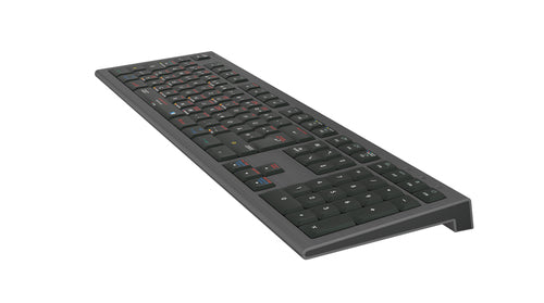 LOGIC-KEYBOARD Mac-Tastatur – macOS Shortcuts, USB-Anschluss