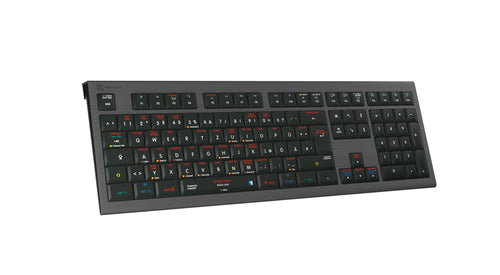 LOGIC-KEYBOARD Mac-Tastatur – macOS Shortcuts, USB-Anschluss
