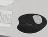 DELOCK Ergonomisches Mauspad – Mit Gel-Handballenauflage, Schwarz
