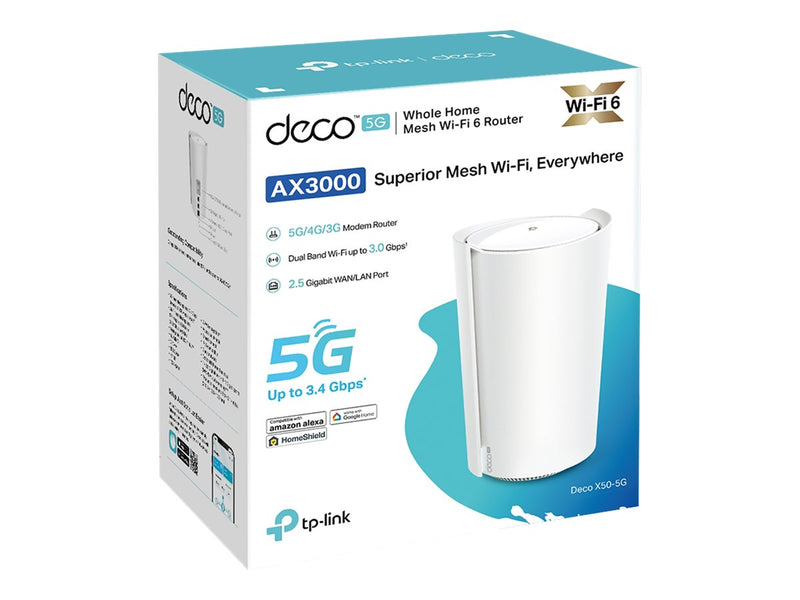 TP-Link Deco X50-5G WLAN-System – Schnelles Internet, große Abdeckung