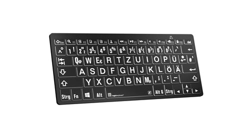 Logic-Keyboard XL-Tastatur – Große Tasten, Weiß auf Schwarz